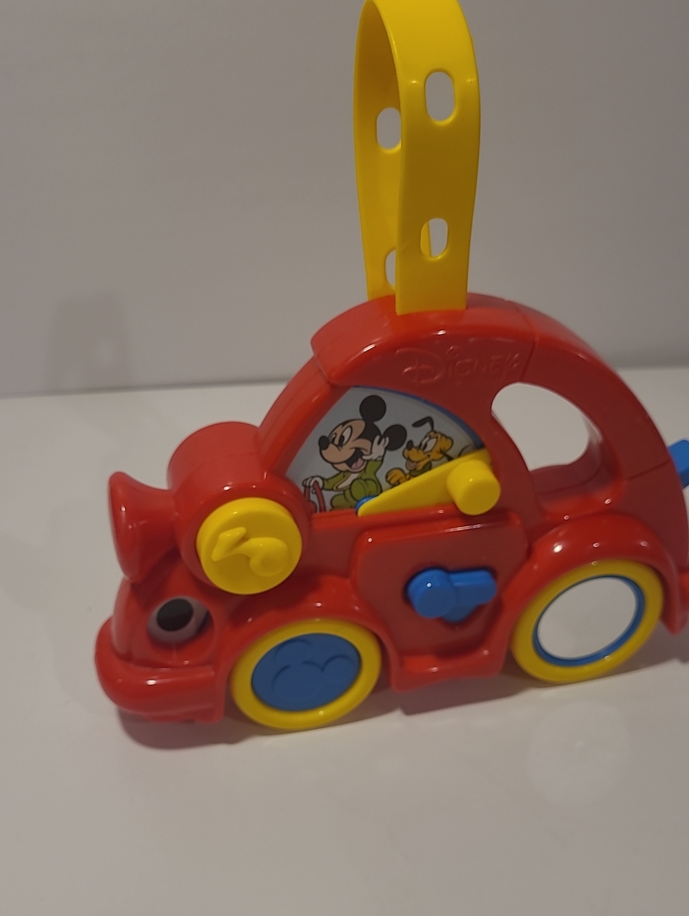 Disney Red and Yellow Play Car with Character Panel